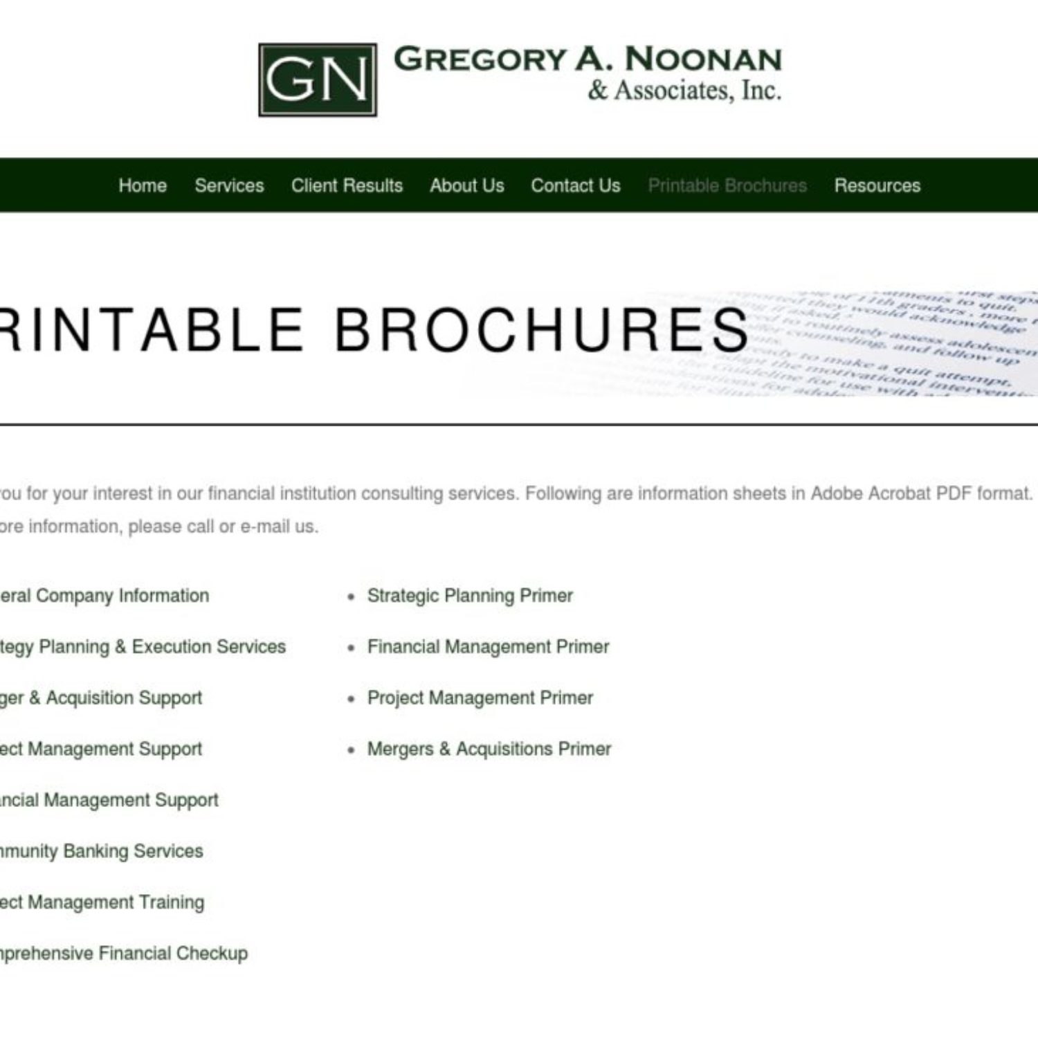 gna brochures