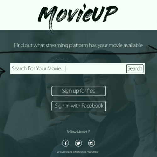 Movie App Landing Page